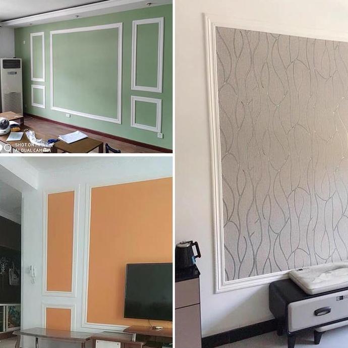 Promo Wallpaper List 3D Foam Dinding Wall Border Lis Foam Stiker Dekorasi 230Cm Cod