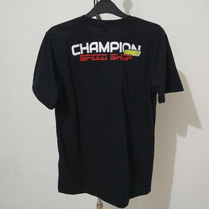 T-shirt Tshirt Kaos Logo Champion Speed Shop 382 Volume 1 murah