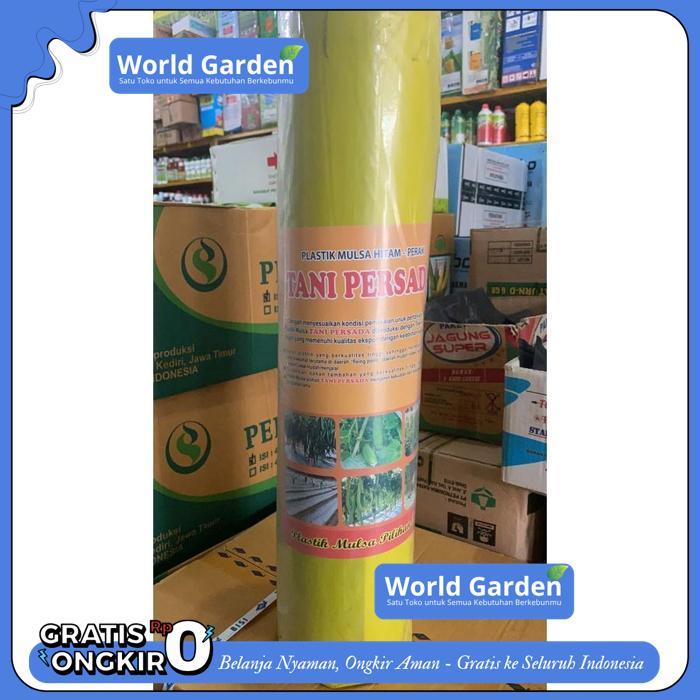PLASTIK MULSA HITAM-PERAK TANI PERSADA TB 0.35MM P.140M L.120CM BERAT 5,4KG TERMURAH