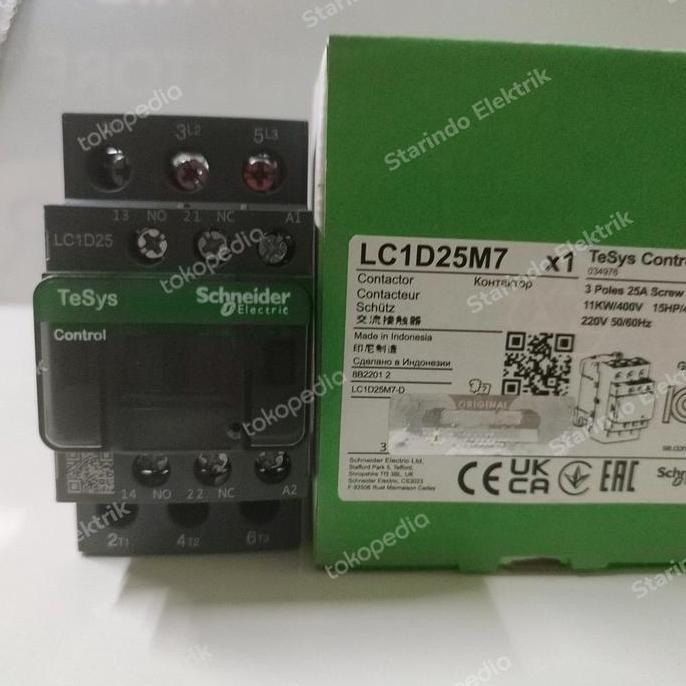 Promo kontaktor Schneider Lc1d25 contactor Schneider Lc1-d25 Diskon