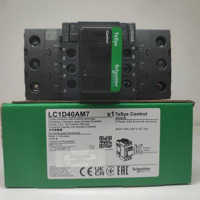 Promo kontaktor Schneider LC1D40a m7 contactor LC1D40am7 LC1D40 am7 Diskon