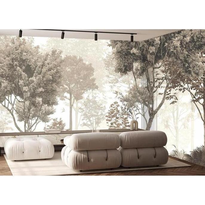 Wallpaper 3D Wallpaper Custom Wallpaper Dinding Pemandangan Alam Hutan