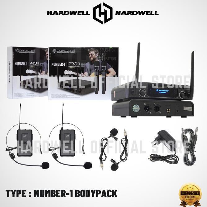 Mic Wireless Hardwell Number 1 Double Mic Clip On Headset