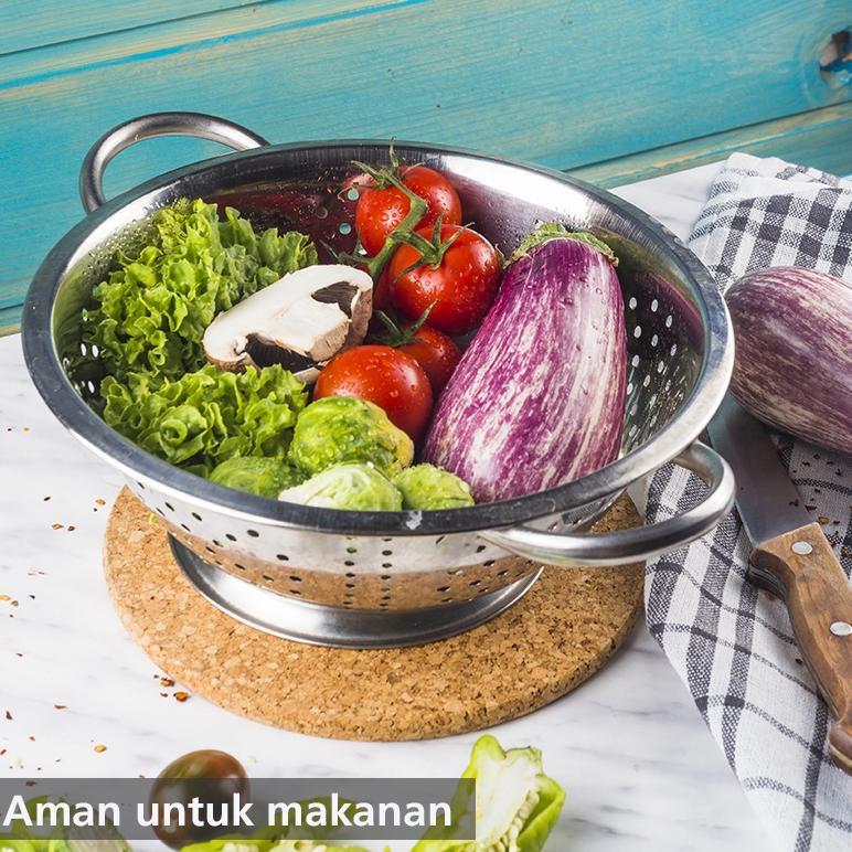 SANGKU NASI / CETING NASI STAINLESS STEEL 24 CM ROSH / TEMPAT NASI STAINLES STELL TANPA TUTUP W&C