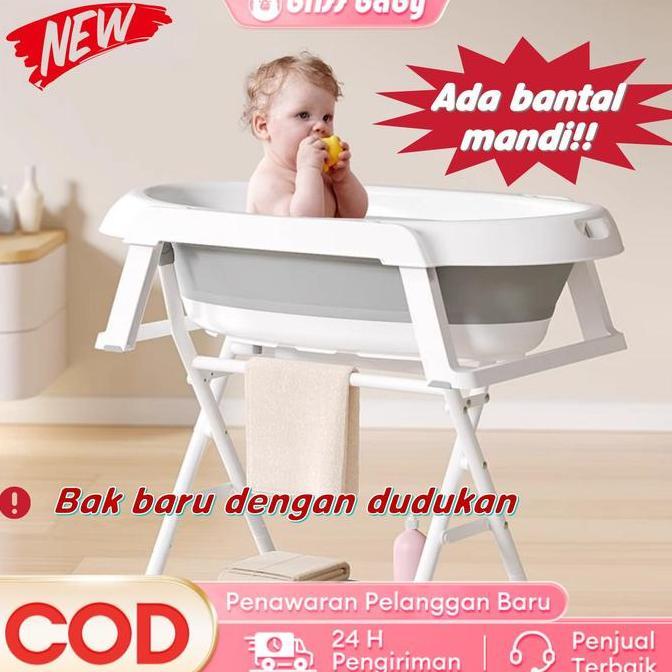 [Ready stock] Bak mandi bayi / lipat Bak mandi lipat Tempat mandi Bak bayi mandi lipat Bak lipat man