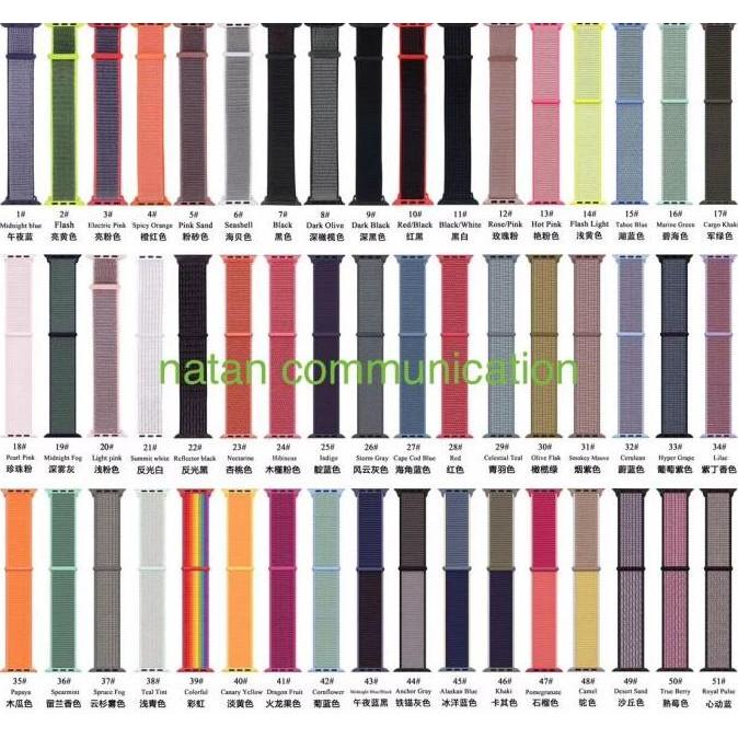 STRAP IWATCH SPORT LOOP NYLON APPLE WATCH SERIES 5 44MM 40MM TALI JAM