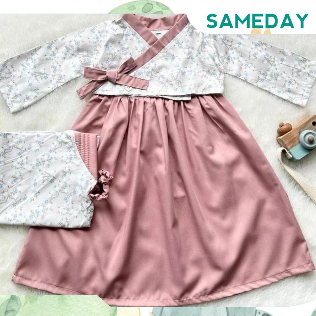 Gamis Hanbok Anak Perempuan Vivian Kimono Gamis Gosend