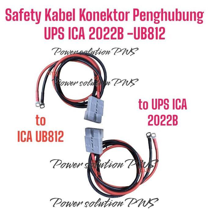 Safety Kabel Konektor ICA UPS 2022B - UB812 Battery Bank External ICA PN2022B / Kabel Penghubung Ups