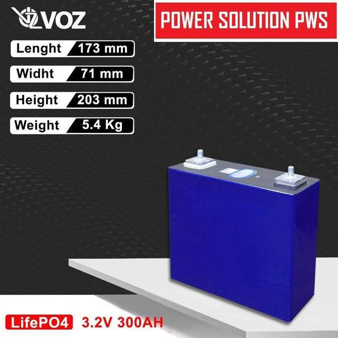 Battery Ups Batre Voz Lithium 3.2V 100AH 200AH 300AH Prismatic / Lithium Lifepo4 3,2V 100 AH 200 AH 