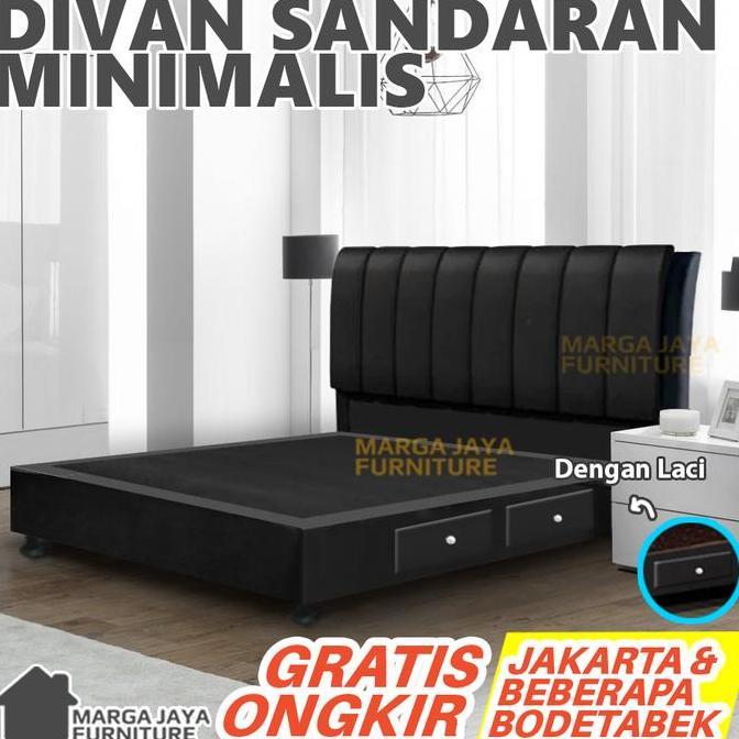 NEW - divan pendek sandaran minimalis ranjang dipan kasur kayu head board headboard