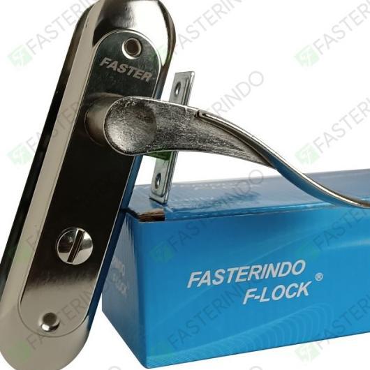 KUNCI PINTU KAMAR MANDI GAGANG PINTU SET/Kunci Kamar Mandi Model Handle Chrome/ GAGANG KUNCI PINTU H