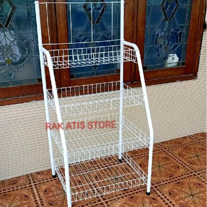 TERLARIS - RAK ROTI+RAK SNACK SUSUN 4+ RAK SERBAGUNA 4 SUSUN