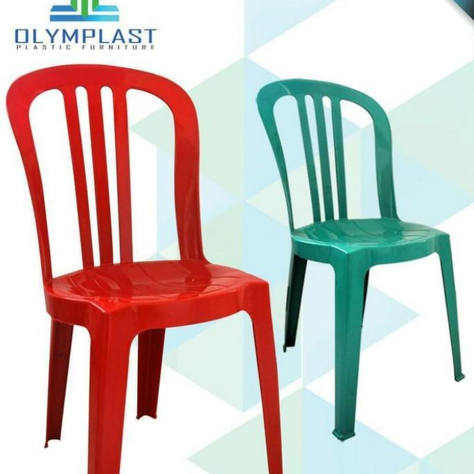 KURSI PLASTIK/BANGKU SANDARAN / KURSI MAKAN PLASTIK OLYMPLAST