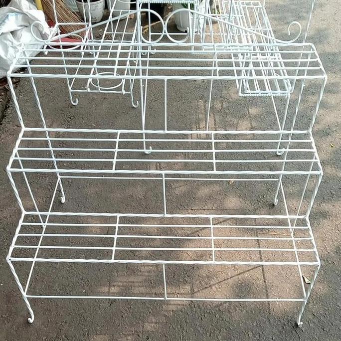 PROMO - rak besi 3 susun tanaman hias