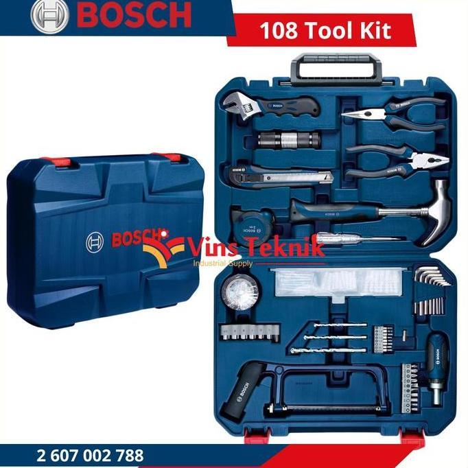 Bosch Alat Pertukangan Toolkit Tool Set 108 Pcs Tool Kit Multi Complete Set 108Pcs Bosch 788