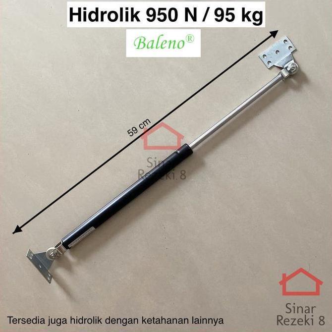PROMO DISKON - Hidrolik Gas Spring 950N 95 Kg Pintu Ranjang Tempat Tidur Jendela 900N