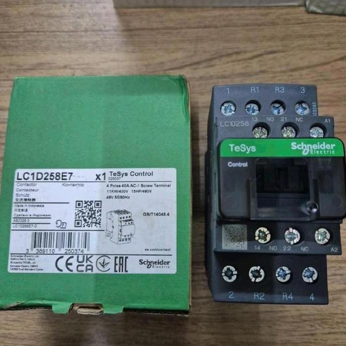 KONTAKTOR LC1D258E7 4POLE 48VAC SCHNEIDER