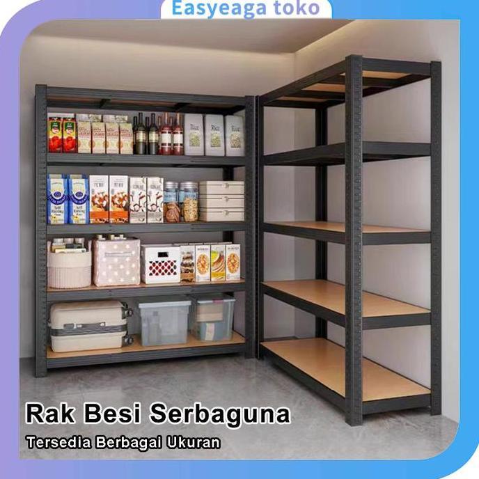 TERBARU - Rak Besi Serbaguna Rak Berkapasitas Besar Berlapis-lapis Rak Gudang