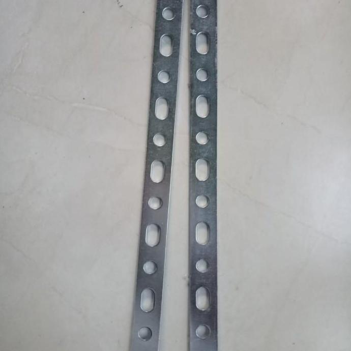 Plat besi lubang / plat braket / plat strip klakson dan plat nomor