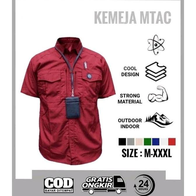 Kemeja Tactical Lapangan Mtac Pendek || Kemeja Mtac Pendek || Kemeja Tactical Oudoor Lengan Pendek P