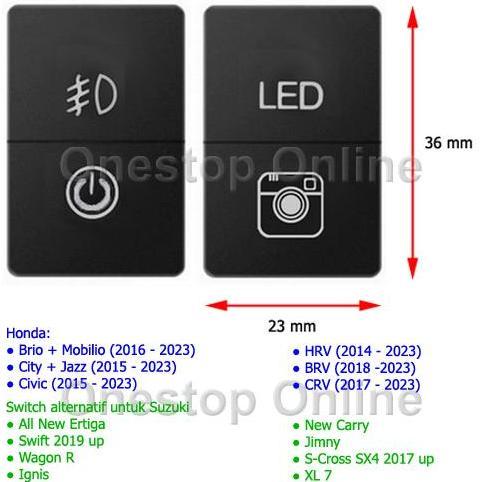 Switch Honda Dual Saklar Mobil CRV-HRV-BRV-CIVIC-CITY-JAZZ-BRIO-MOBILIO