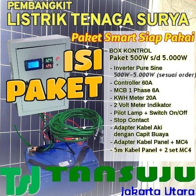 Paket Kontrol PLTS Siap Pakai Controller Inverter 1000W 1600W 2000W