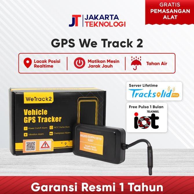 GPS Tracker Motor Wetrack 2 Free Server Lifetime Gratis Pulsa 1 bulan