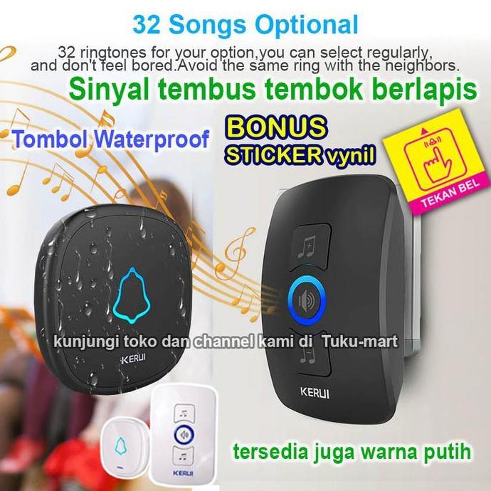 KERUI M525 bel rumah bel pintu wireless Sensor
