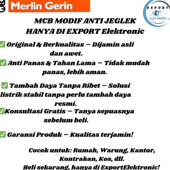 MCB Merlin Gerin 4A 1P MODIF Anti Jeglek PLN - Original