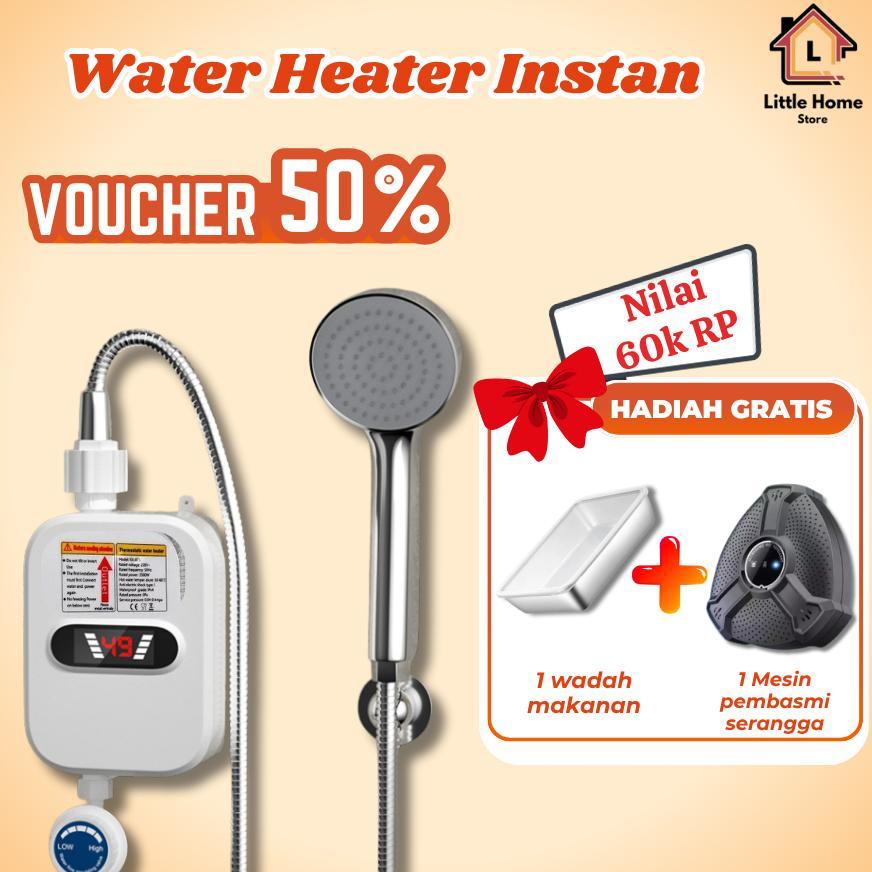 Water Heater Pemanas Pendingin Air Listrik Instan 3500W Portable Kamar Mandi Little Home