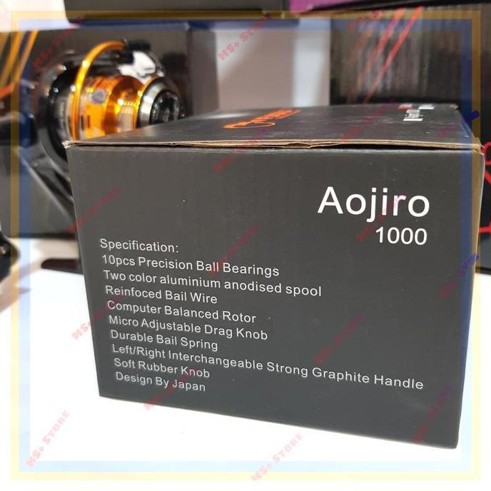 Reel pancing Fugu Aojiro 1000, gulungan pancing ikan