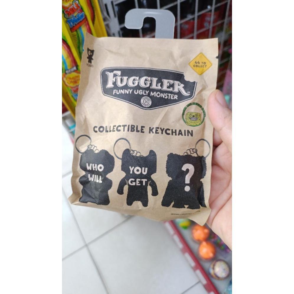 (Blind Box 1 pc) Fuggler Keychain Figure paper foilbag gantungan tas Funny Ugly Monster bahan resin 