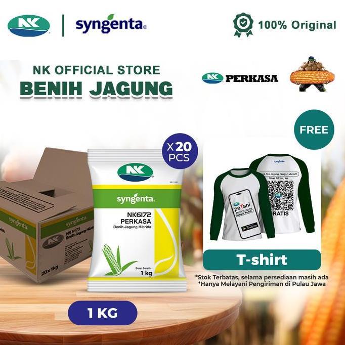 Benih Jagung NK 6172 | NK PERKASA - 20Kg - Free T-shirt