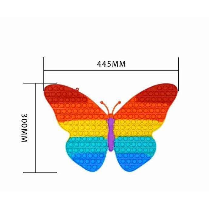 Pop It Fidget Toy Rainbow Mainan anak super jumbo kupu kupu Murah Good