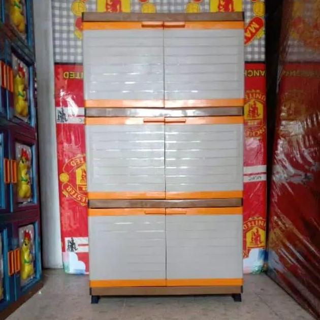 TERMURAH - Lemari Plastik Club Medium Besar 3 Susun