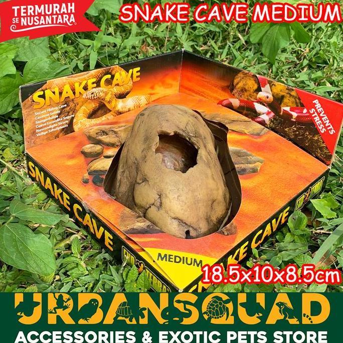 BEBAS ONGKIR - EXOTERRA SNAKE CAVE HIDING CAVE ULAR BP RETIC MOLU KING CORN SNAKE