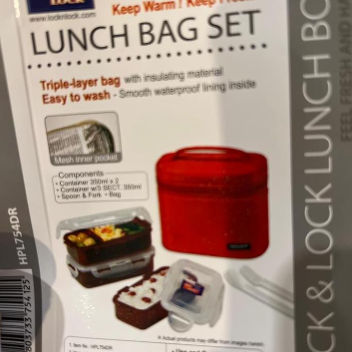 Lunch box lock n lock set