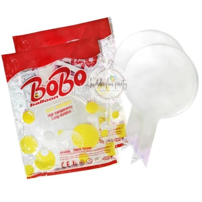 ( PACK ISI 50 ) balon bobo pvc 18 inch / balon transparan / balon bening