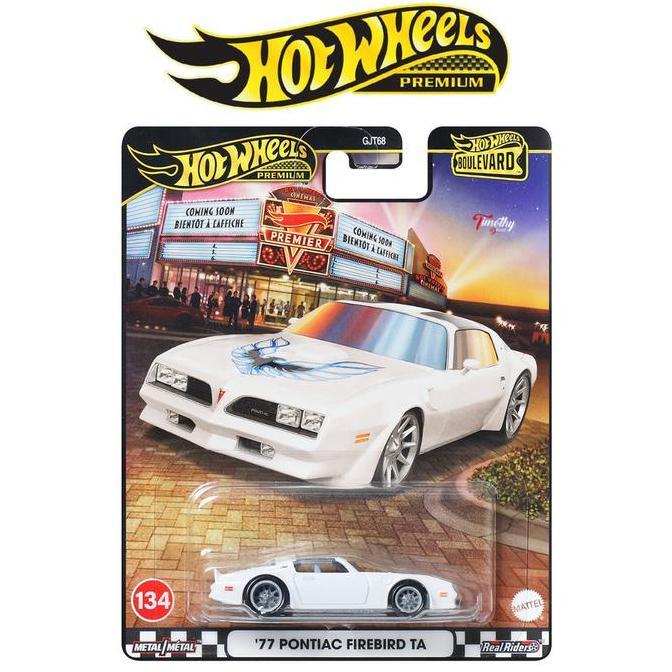 Hot Wheels Premium Boulevard 77 Pontiac Firebird TA Putih Balap