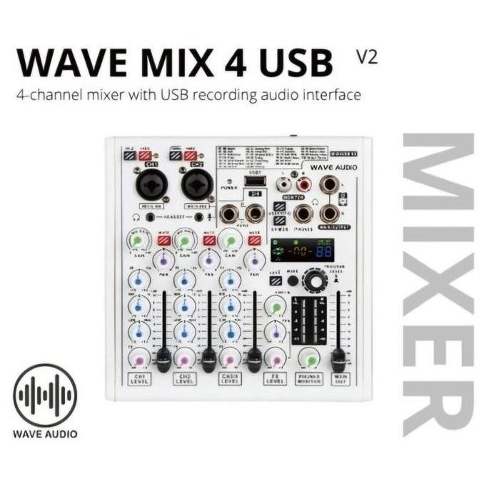 WAVE MIX4USB mini mixer audio USB soundcard personal monitor