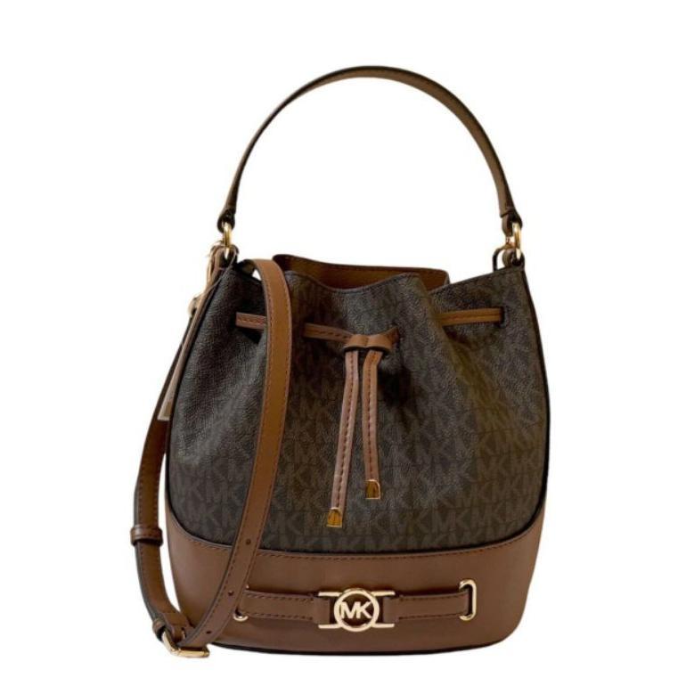 Mk Reed medium bucket messenger leather sig brown m