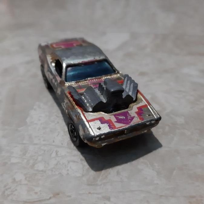 Hotwheels Roger Dodger 1970 Hongkong Antik Rare Black Wall tire Murah