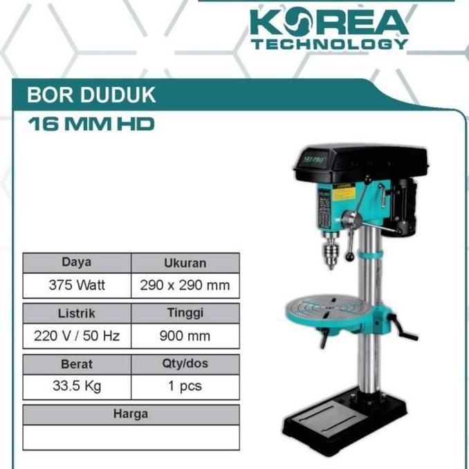 NRT-PRO Bor Duduk 16 mm - Bench Dril 16mm