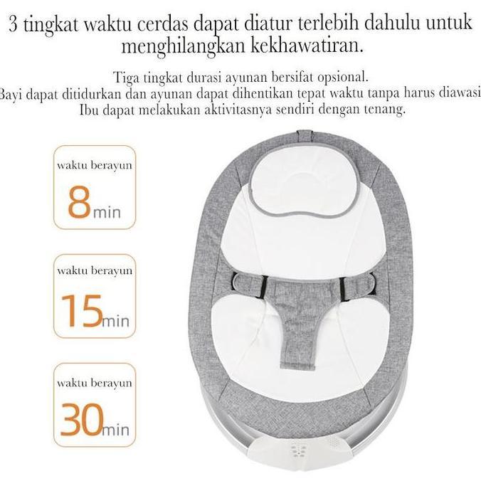 FLYBB Ayunan Bayi Otomatis Elektrik Baby Swings kursi bergoyang