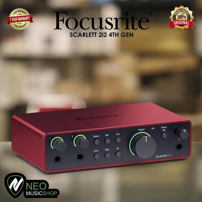 focusrite scarlett 2i2 4th gen soundcard