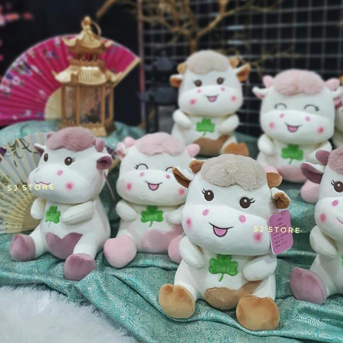 Hiasan aksesoris boneka lucu imlek 2021 kerbau