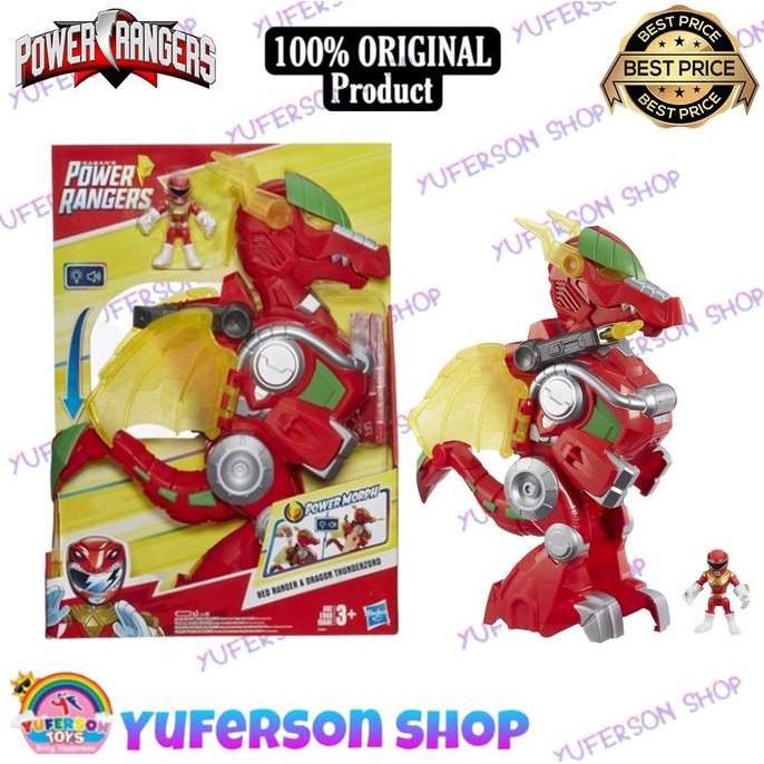 Power Rangers Red Ranger & Dragon Thunderzord with Light & Sounds