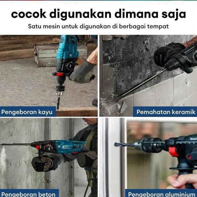 REAIM Hammer Drill Bor Rotary Mesin Bobok Beton Jack Hammer Drill Mesin Bor Beton Mesin bor listrik 