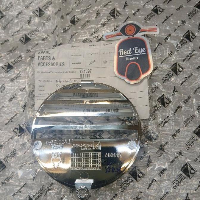 Gril Dasi Dudukan Plat Nomor - Horn Gril  Vespa Lx 125 Iget 150 2V 3V Original Kualitas Terbaik Harg