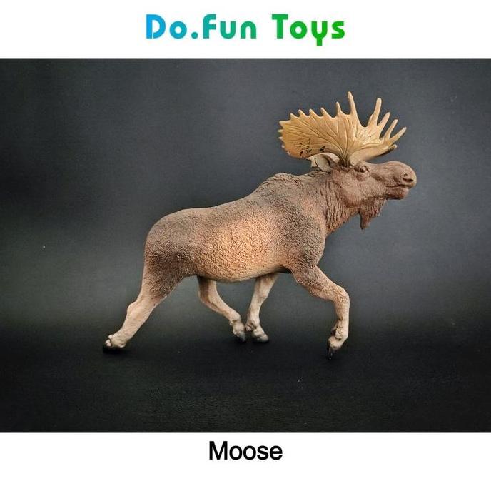 MOOSE Animal Figurine / Mainan Miniatur Rusa Besar [terbaik]